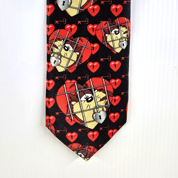 1997 Warner Bros. Looney Tunes Mens Tasmanian Devil Tie Vintage - Picture 1 of 4